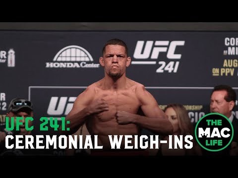 UFC 241 Ceremonial Weigh-Ins: Main Card