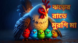 ঝড়ের রাতে মুরগি মা | Bengali Moral Story | Mother Hen & Her Chicks