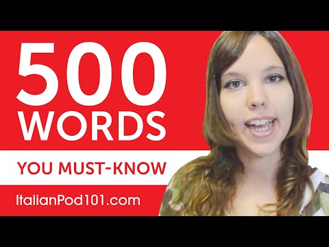 500 Words Every Italian Beginner Must Know