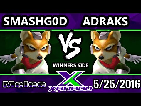 S@X 151 - SmashG0D (Fox) Vs. Adraks (Fox) SSBM Tournament - Smash Melee