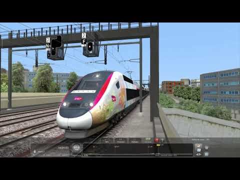 Train Simulator - De Paris Montparnasse à Massy TGV avec les rames 852 et 853