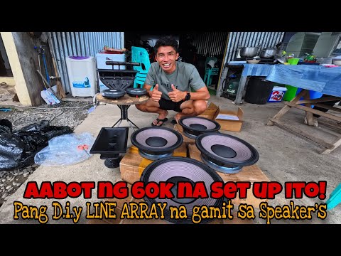 60k na pagbuo sa D.I.Y na 4 Single Line Array 