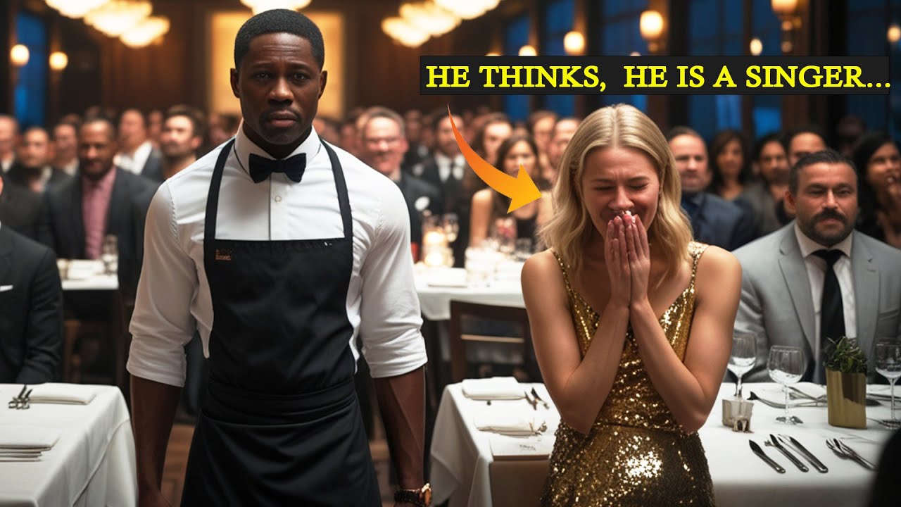 Rich Woman Forces Black Waiter to Sing a Song to Mock Him, But His Talent Leaves Everyone Speechless