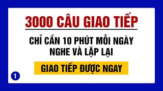 Nghe chậm từng câu - 3000 câu tiếng Anh giao tiếp | ai cũng nói được - 1