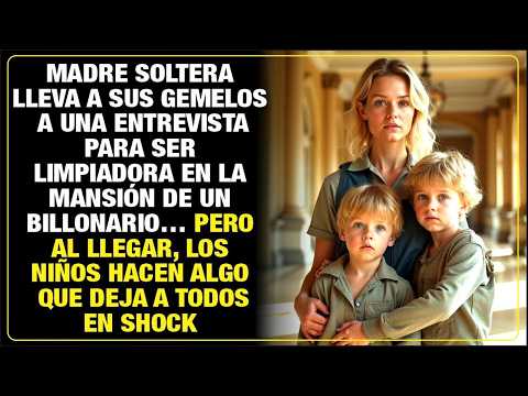 MADRE SOLTERA Y GEMELOS EN ENTREVISTA CON BILLONARIO, LO QUE PASA DEJA A TODOS EN SHOCK