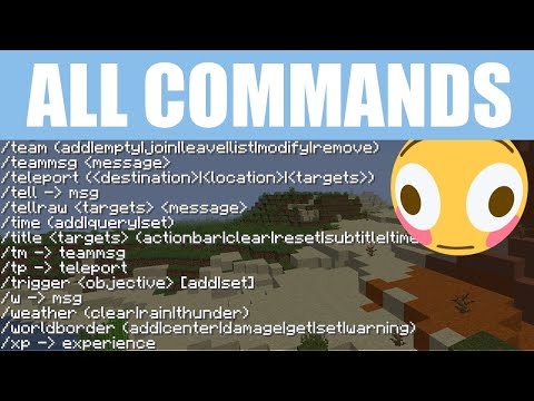 All 50+ Commands in Minecraft Explained in Under 15 Minutes