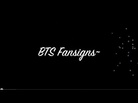 BTS Fansign Questions!