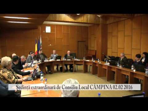 Sedinta extraordinara Consiliul Local Campina – 2 februarie 2016