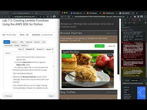 Aws Lab 7 1 Creating Lambda Function