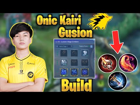 THANK YOU KAIRI FOR THIS NEW GUSION BUILD | GUSION BEST BUILD and emblem set 2022