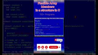 program of array using structure in C | #shorts #ytshorts #youtubeshorts #video #trending #music