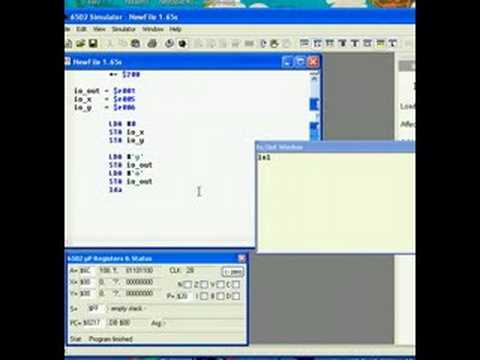 6502 ASM - printing youtube