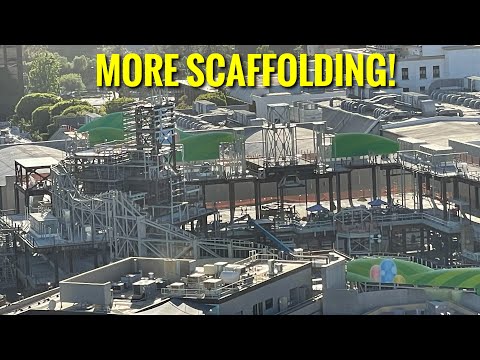 New Scaffolding Up! Super Nintendo World Construction Update 6/13/2021 Universal Studios Hollywood