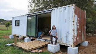 Young Couple Builds DIY CONTAINER HOME With TERRACE | Start to Finish by @Construyendo-Juntos