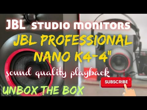 Audio playback through JBL NANO K4-4 PROFESSIONAL STUDIO MONITORS | Sample playback |homestudio