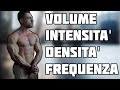 LE BASI DELL' ALLENAMENTO | Volume, Intensità, Densità, Frequenza