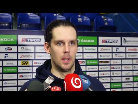 Adam Drgoň po zápase s Liptovským Mikulášom (50. kolo Tipos Extraliga)