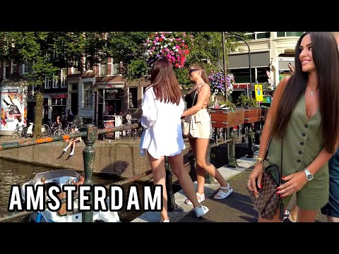 🇳🇱 Sunny Amsterdam Walk 4K September 2023 City Walking Tour