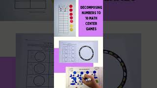 Making 10: Decomposing Numbers 3-10 Hands On Math Centers for Kindergarten