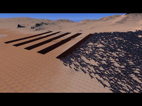 3.000 T-REX VS 40.000 SPARTANS | Ultimate Epic Battle Simulator