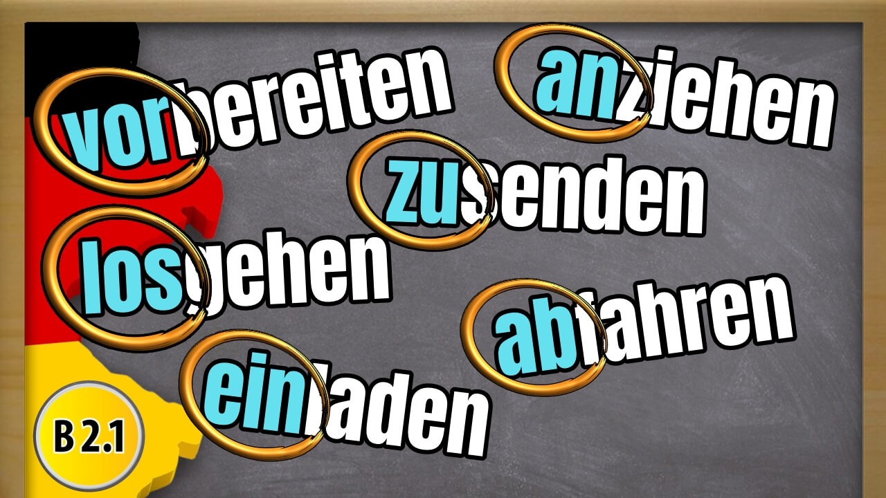 The meaning of German prefixes for Separable Verbs | Trennbare Verben