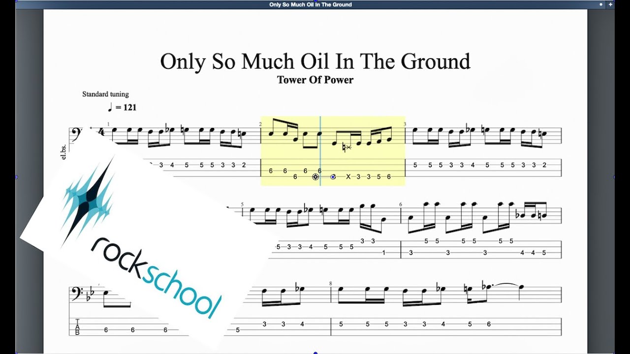Only So Much Oil In The Ground Rockschool Grade 7 Bass
