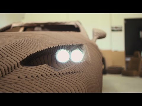 レクサスが作った世界初の走行可能なダンボール車 (The world's first drivable cardboard car created by Lexus)