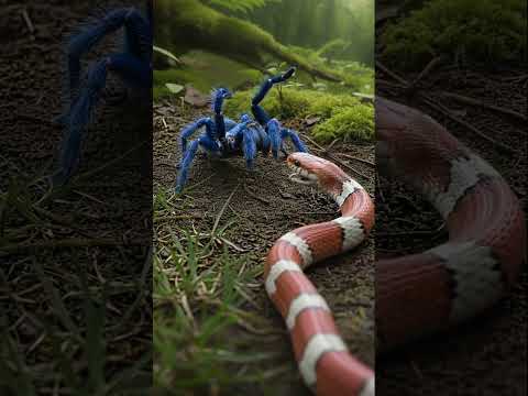 Snake vs Tarantula #aivideo #animals #aiart