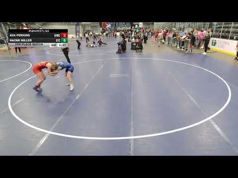 Naomi Miller vs Ava Perkins: 2025 16U Girls Folkstyle Nationals: 140 Ibs 5th Place Bout