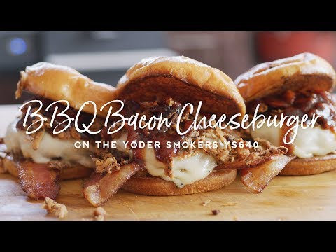 BBQ Bacon Cheeseburger with Onion Strings