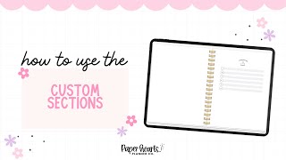 How To Use Custom Sections