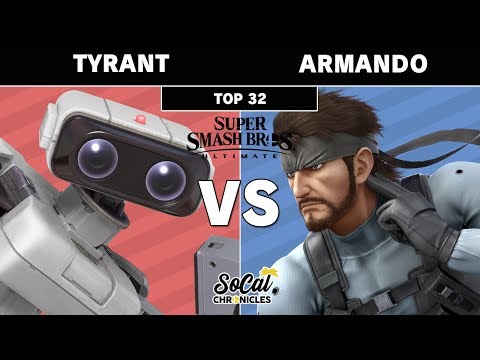 Smash Ultimate Tournament - Tyrant (ROB) Vs. Armando (Snake) Losers Top 16 - SoCal Chronicles