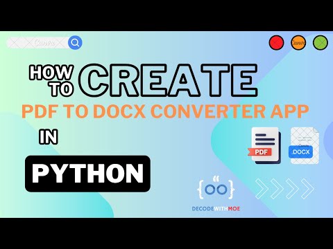 Python Pdf Tools How To Create Basic Pdf To Docx Converter In Python