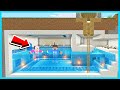 MIPAN ZUZUZU BUAT KOLAM RENANG RAHASIA DI BAWAH TANAH MINECRAFT KEREN BANGET