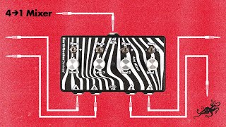 Video thumbnail for Four to One Mixer Utility Pedal by EarthQuakerDevices