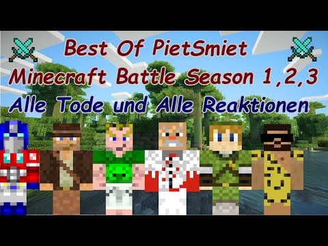 Best Of PietSmiet Minecraft Battle Season 1,2,3 - Alle Tode und Alle Reaktionen
