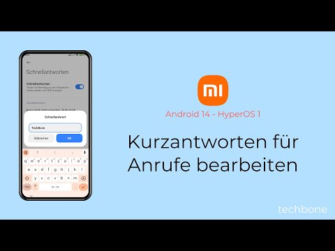 Kurzantworten für Anrufe bearbeiten - Xiaomi [Android 14 - HyperOS 1]