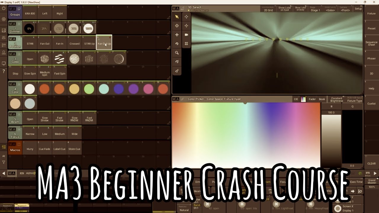 MA3 Beginner Crash Course