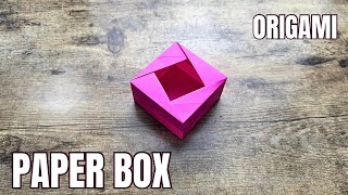 How to Make an Origami Paper Box - Easy DIY Craft Tutorial!