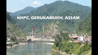 preview picture of video '#Picnic place, Assam tourism, NHPC Gerukamukh on Sowansiri river at Lakhimpur'