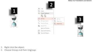 hour glass for time management powerpoint templates
