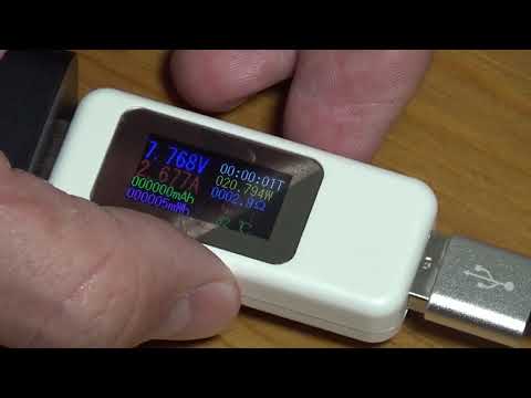 USB тестер с памятью и расчётом ёмкости батареи