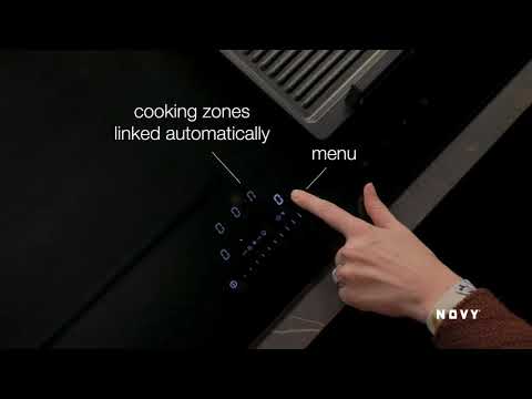 The Novy induction hob: how does the grill function work