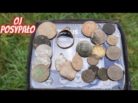 #105 Wykopki z Atrexem . Oj posypało , nareszcie srebrna moneta