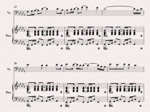 Sia - Chandelier Cello & Piano Sheet Music