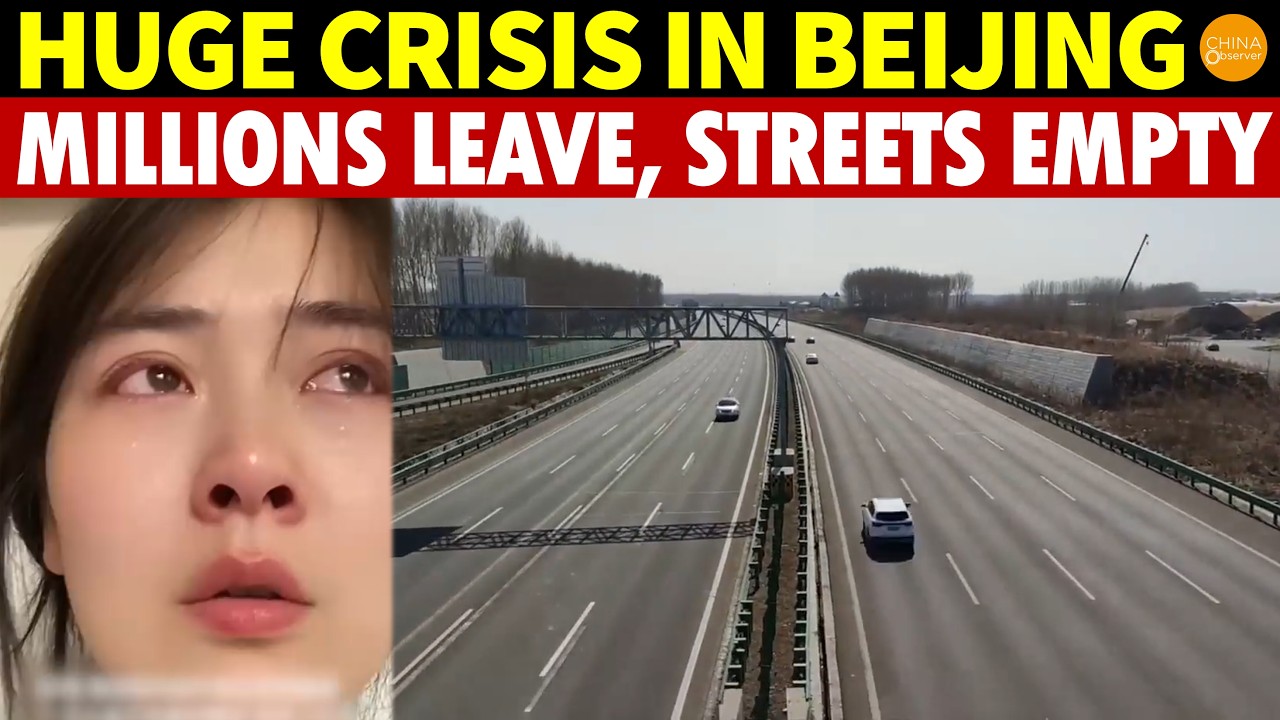 HUGE Crisis in Beijing: Millions Leave, Malls & Streets Empty, Those Left Behind Drown in Tears
