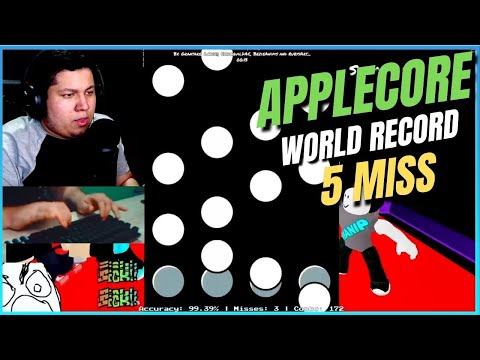 APPLECORE (Right Side) 5 MISS (TIED WORLD RECORD) Roblox FNF Funky Friday