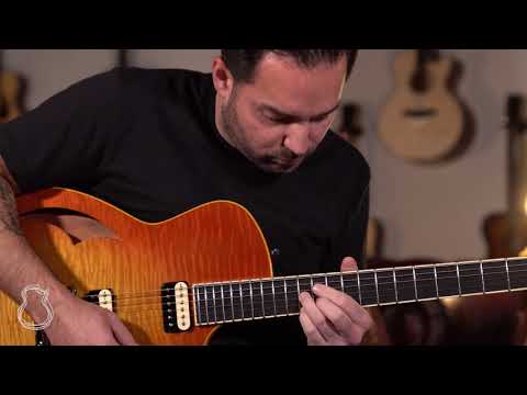 Marchione 59 Burst Semi Hollow, Silver Maple & Honduran Mahogany demo