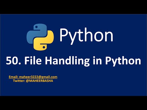 50 File Handling In Python Open Function In Python
