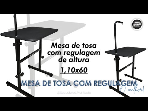 MESA DE TOSA COM REGULAGEM DE ALTURA E GIRAFA TAMPO 60CM X 110CM - VERMELHO